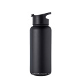 32 Oz Wide Mouth Double Wall Stainless Steel Vacuum Insulated Sports  Flip Lid Water Bottle